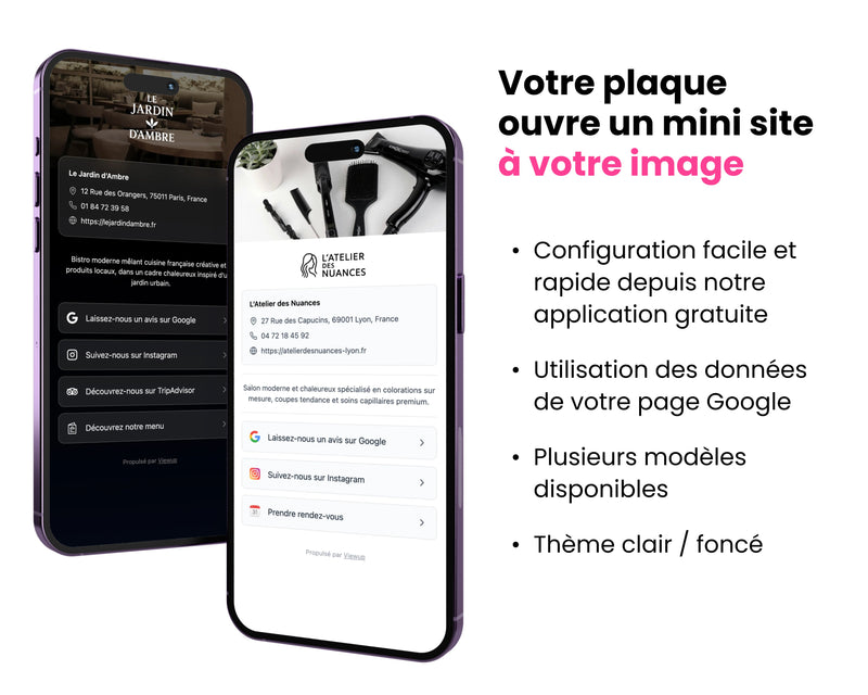 Plaque multi-liens : Viewup Connect Viewup